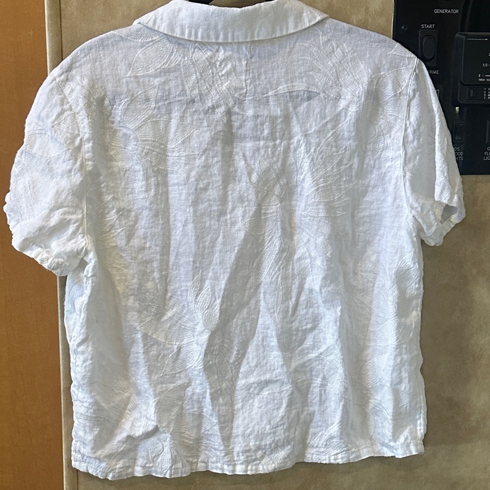 Joie White Button-Down Shirt - Picture 3 of 4